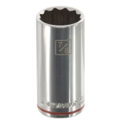 Kobalt Sockets & Socket Sets Standard (SAE) 3/8-in Drive 12-point 7/8-in Deep Socket