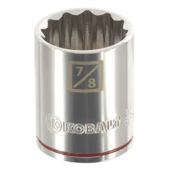 Kobalt Sockets & Socket Sets Standard (SAE) 1/2-in Drive 12-point 7/8-in Shallow Socket