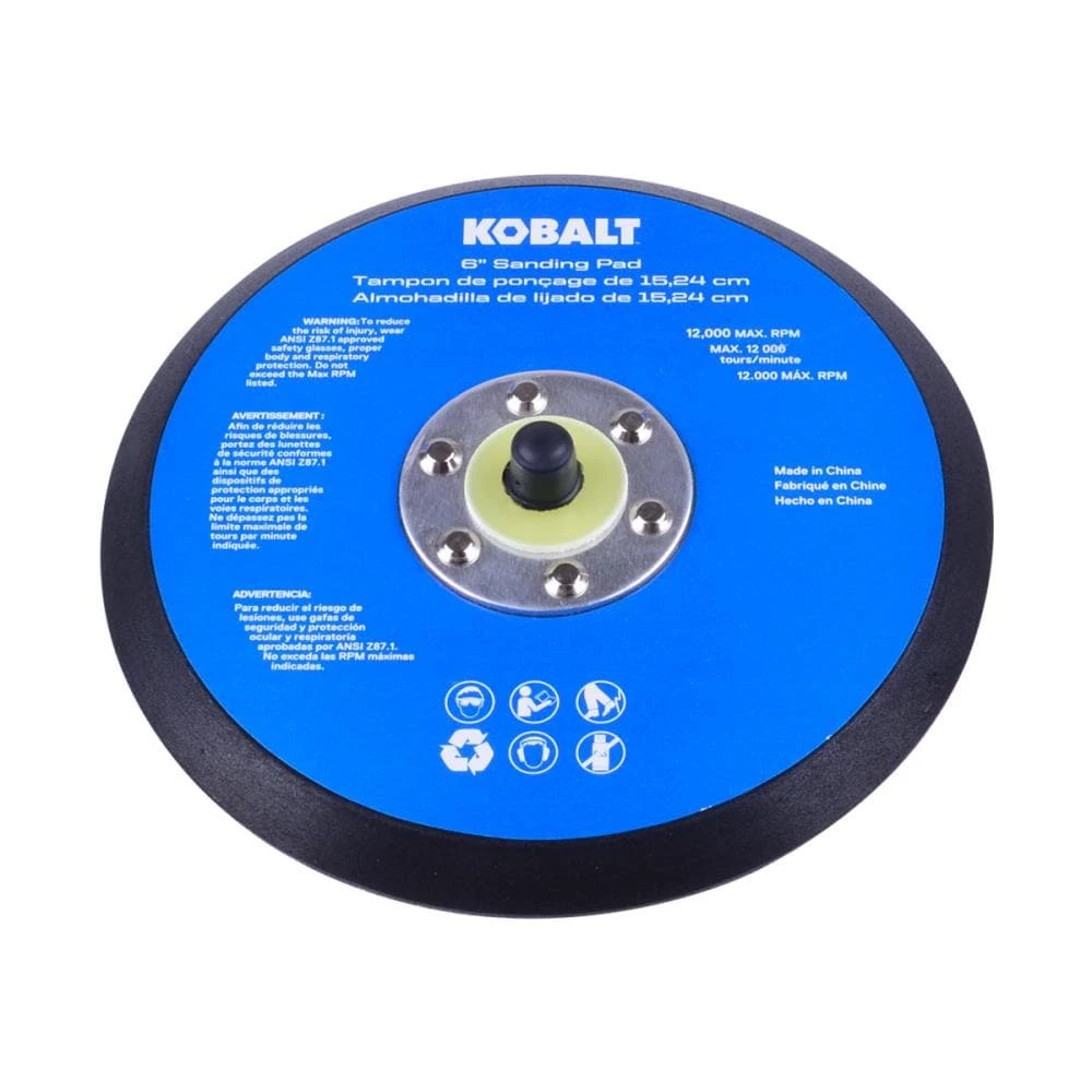 Kobalt Air Compressor Accessories 6-in Sanding Pad 1 Kobalt Air Compressor Accessories 6-in Sanding Pad