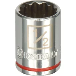Kobalt Sockets & Socket Sets Standard (SAE) 1/4-in Drive 12-point 1/2-in Shallow Socket