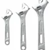 Kobalt Adjustable Wrenches 3-Piece Chrome Vanadium Steel Adjustable Wrench Set