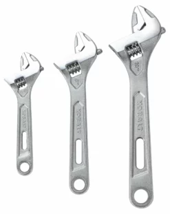 Kobalt Adjustable Wrenches 3-Piece Chrome Vanadium Steel Adjustable Wrench Set