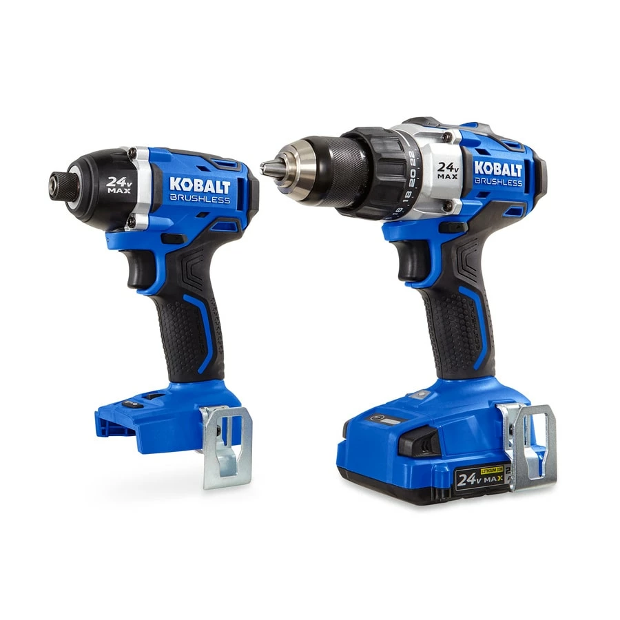 Kobalt Power Tool Combo Kits 2-Tool 24-Volt Max Brushless Power Tool Combo Kit with Soft Case (1-Battery Included and Charger Included) 2 Kobalt Power Tool Combo Kits 2-Tool 24-Volt Max Brushless Power Tool Combo Kit with Soft Case (1-Battery Included and Charger Included) - Image 2