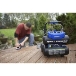 Kobalt Air Compressors Quiet Tech 4.3-Gallon Single Stage Portable Electric Twin Stack Air Compressor -Kobalt Sales Shop 07852115