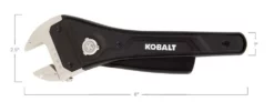 Kobalt Adjustable Wrenches Rapid adjust 8-in Steel and Plastic Adjustable Wrench 14 Kobalt Adjustable Wrenches Rapid adjust 8-in Steel and Plastic Adjustable Wrench -Kobalt Sales Shop 07936898