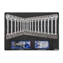 Kobalt Mechanics Tool Sets 300-Piece Standard (SAE) and Metric Combination Polished Chrome Mechanics Tool Set (1/4-in; 3/8-in) 18 Kobalt Mechanics Tool Sets 300-Piece Standard (SAE) and Metric Combination Polished Chrome Mechanics Tool Set (1/4-in; 3/8-in) -Kobalt Sales Shop 08236282