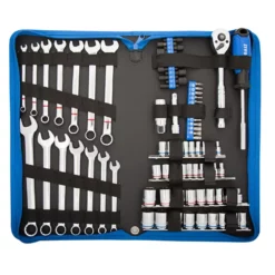 Kobalt Mechanics Tool Sets 80-Piece Standard (SAE) and Metric Combination Polished Chrome Mechanics Tool Set (3/8-in) 12 Kobalt Mechanics Tool Sets 80-Piece Standard (SAE) and Metric Combination Polished Chrome Mechanics Tool Set (3/8-in) -Kobalt Sales Shop 08398796