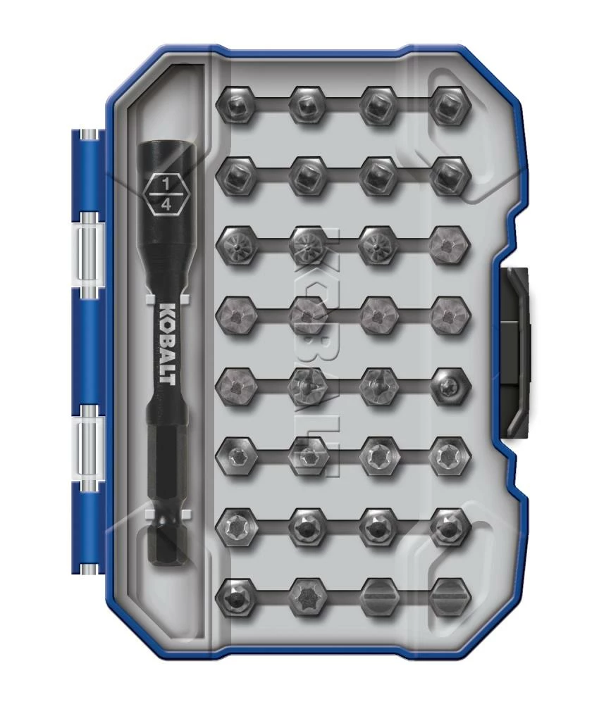Kobalt Screwdriver Bits 1-in #2 Phillips/#8 Slotted Set High-speed Steel Hex Shank Screwdriver Bit Set (33-Piece) 1 Kobalt Screwdriver Bits 1-in #2 Phillips/#8 Slotted Set High-speed Steel Hex Shank Screwdriver Bit Set (33-Piece)