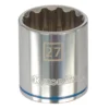Kobalt Sockets & Socket Sets Metric 1/2-in Drive 12-point 27-mm Shallow Socket