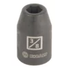 Kobalt Impact Sockets & Impact Socket Sets -Piece Standard (SAE) 1/2-in Drive 3/8-in 6-Point Impact Socket