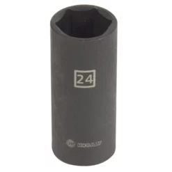Kobalt Impact Sockets & Impact Socket Sets Metric 1/2-in Drive 24mm 6-Point Impact Socket