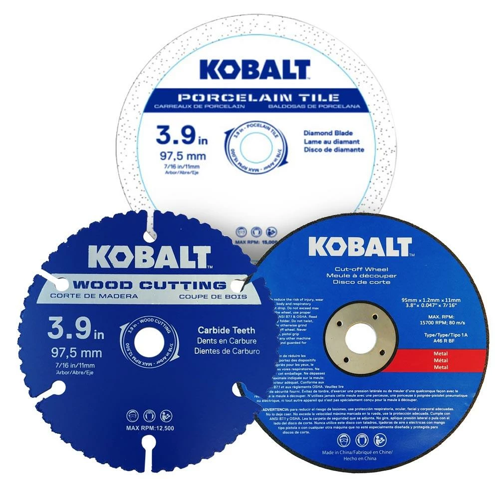 Kobalt Circular Saw Blades 3-Pack 4-in Set High-speed Steel Circular Saw Blade Set 1 Kobalt Circular Saw Blades 3-Pack 4-in Set High-speed Steel Circular Saw Blade Set