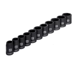 Kobalt Impact Sockets & Impact Socket Sets 11-Piece Metric 3/8-in Drive Set 6-Point Impact Socket Set -Kobalt Sales Shop 10012377