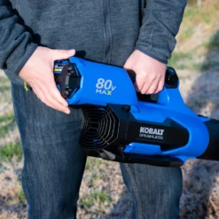 Kobalt Cordless Electric Leaf Blowers 80-volt Max 630-CFM Brushless Handheld Cordless Electric Leaf Blower (Tool Only) 18 Kobalt Cordless Electric Leaf Blowers 80-volt Max 630-CFM Brushless Handheld Cordless Electric Leaf Blower (Tool Only) -Kobalt Sales Shop 10216809