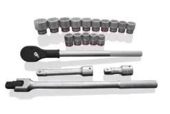 Kobalt Mechanics Tool Sets 3/4-in Drive 20-Piece Standard (SAE) Matte Mechanics Tool Set -Kobalt Sales Shop 10421573