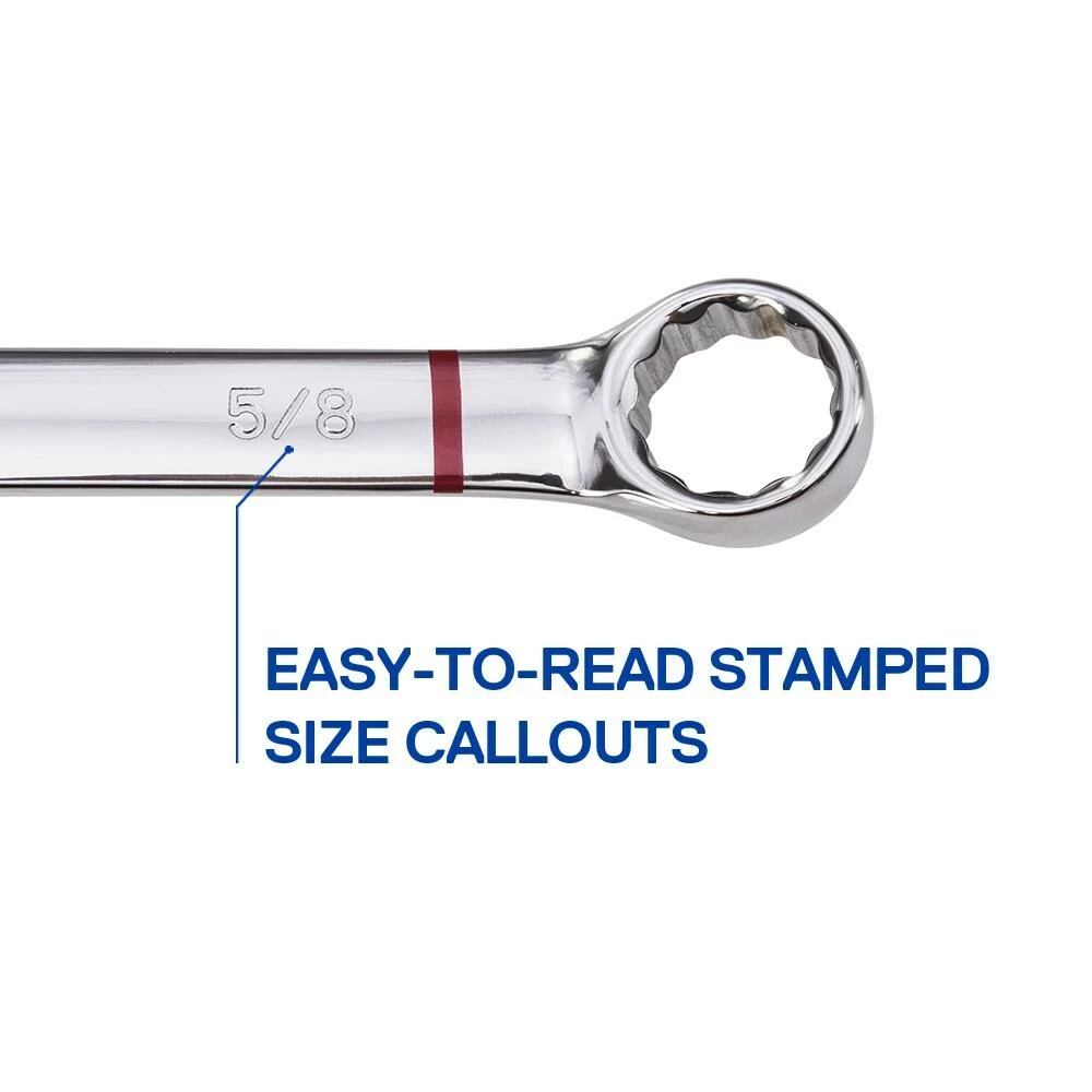 Kobalt Combination Wrenches & Sets 11-Piece Set 12-point Standard (SAE) Standard Combination Wrench Set 6 Kobalt Combination Wrenches & Sets 11-Piece Set 12-point Standard (SAE) Standard Combination Wrench Set - Image 6