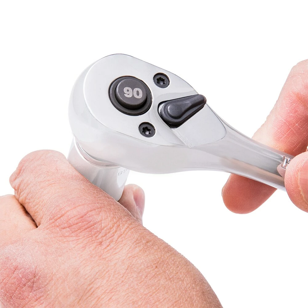 Kobalt Mechanics Tool Sets 40-Piece Standard (SAE) and Metric Combination Polished Chrome Mechanics Tool Set (3/8-in) 6 Kobalt Mechanics Tool Sets 40-Piece Standard (SAE) and Metric Combination Polished Chrome Mechanics Tool Set (3/8-in) - Image 6