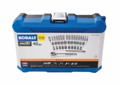 Kobalt Mechanics Tool Sets 40-Piece Standard (SAE) and Metric Combination Polished Chrome Mechanics Tool Set (3/8-in) 18 Kobalt Mechanics Tool Sets 40-Piece Standard (SAE) and Metric Combination Polished Chrome Mechanics Tool Set (3/8-in) -Kobalt Sales Shop 11255130 scaled