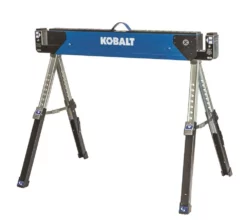 Kobalt Saw Horses 42-in W x 32-in H Adjustable Steel Saw Horse (1100-lb Capacity)