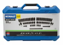 Kobalt Impact Sockets & Impact Socket Sets 55-Piece Standard (SAE) and Metric Combination 1/2-in Drive Set 6-Point Impact Socket Set -Kobalt Sales Shop 11328540 scaled