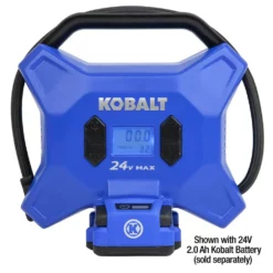 Kobalt Air Inflators Kobalt 24 Volt cordless high pressure inflator 24-Volt Lithium Ion (Li-Ion) Air Inflator (Power Source: Battery) 12 Kobalt Air Inflators Kobalt 24 Volt cordless high pressure inflator 24-Volt Lithium Ion (Li-Ion) Air Inflator (Power Source: Battery) -Kobalt Sales Shop 11621567