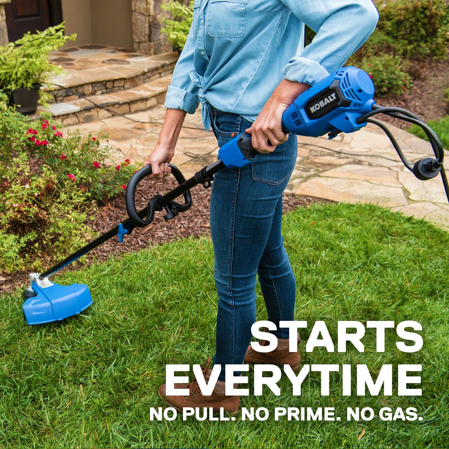 Kobalt Corded Electric String Trimmers 10-Amp 18-in Corded Electric String Trimmer with Attachment Capability 8 Kobalt Corded Electric String Trimmers 10-Amp 18-in Corded Electric String Trimmer with Attachment Capability - Image 8