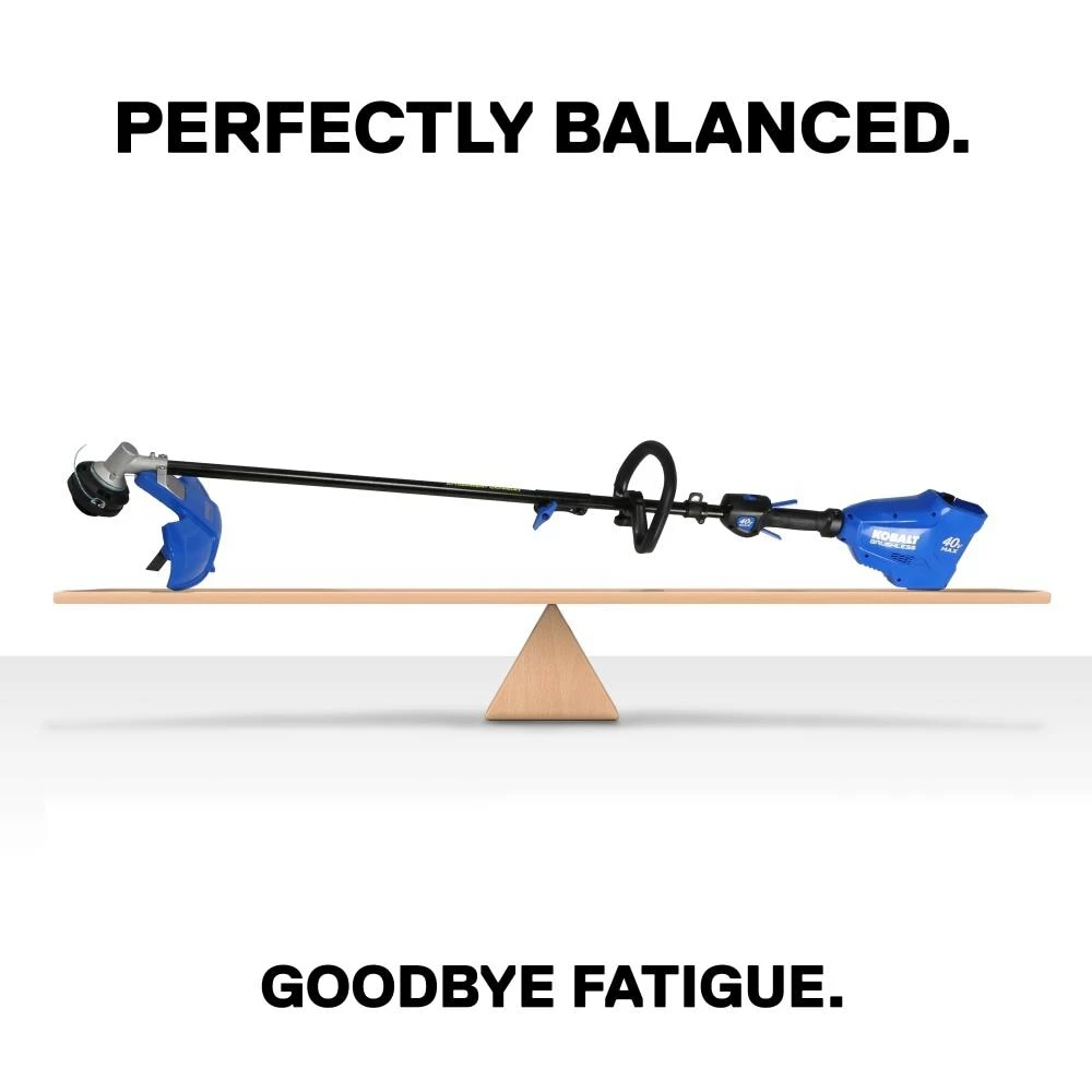 Kobalt Cordless Electric String Trimmers 40-Volt Max 16-in Straight Cordless String Trimmer with Attachment Capable and (Battery Included) 10 Kobalt Cordless Electric String Trimmers 40-Volt Max 16-in Straight Cordless String Trimmer with Attachment Capable and (Battery Included) - Image 10