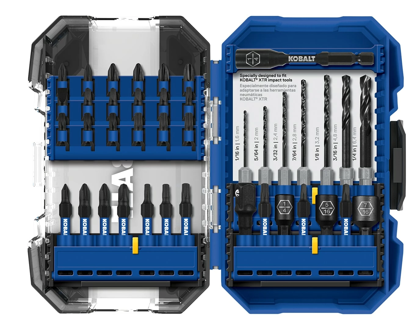 Kobalt Screwdriver Bits XTR Impact Set High-speed Steel Hex Shank Screwdriver Bit Set (40-Piece) 1 Kobalt Screwdriver Bits XTR Impact Set High-speed Steel Hex Shank Screwdriver Bit Set (40-Piece)