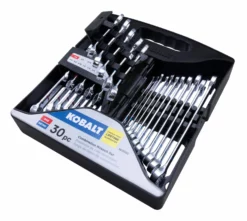 Kobalt Combination Wrenches & Sets 30-Piece Set 12-point Standard (SAE) and Metric Combination Standard Combination Wrench Set -Kobalt Sales Shop 15484718 scaled