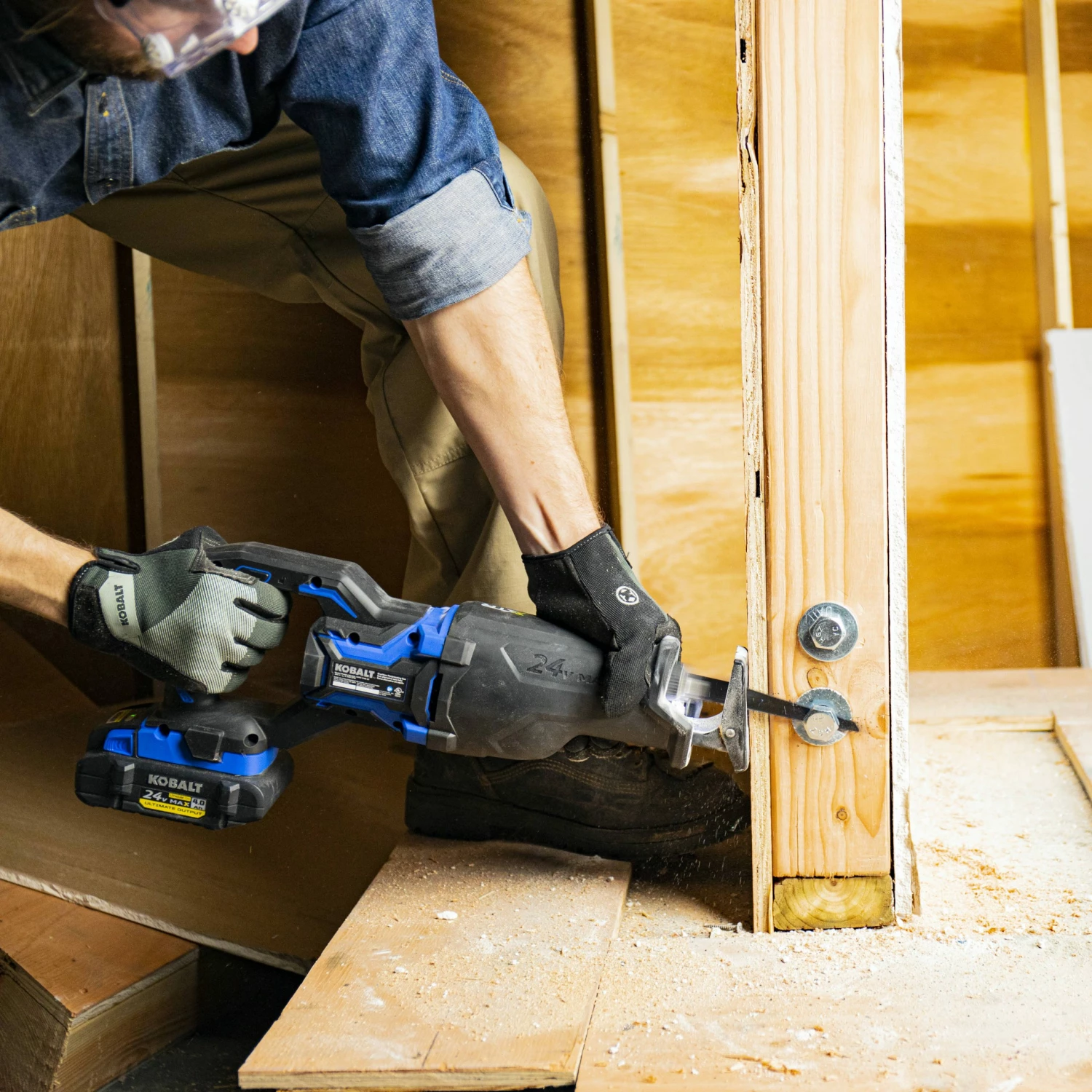 Kobalt Reciprocating Saws XTR 24-volt Max Variable Speed Brushless Cordless Reciprocating Saw (Tool Only) 6 Kobalt Reciprocating Saws XTR 24-volt Max Variable Speed Brushless Cordless Reciprocating Saw (Tool Only) - Image 6