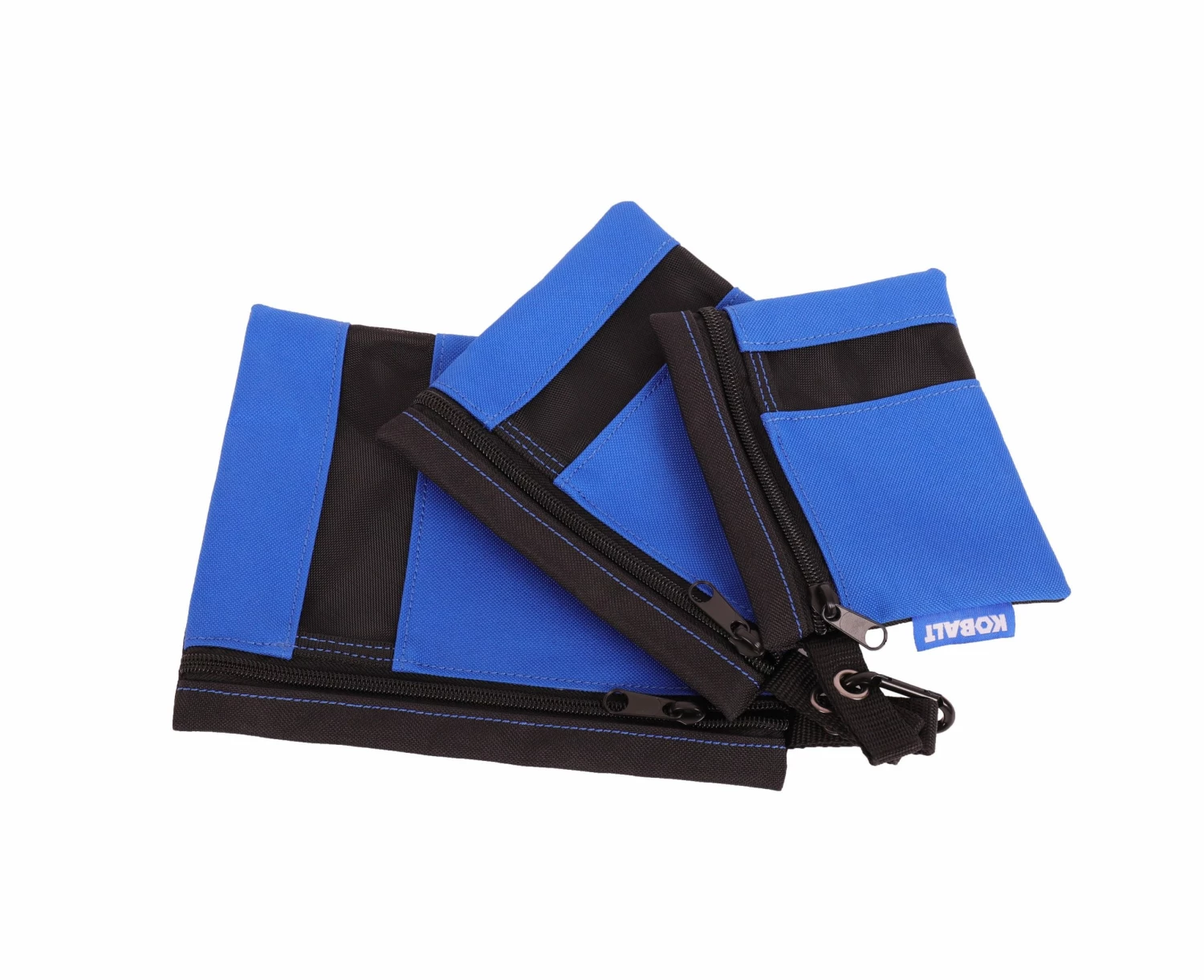 Kobalt Tool Bags Blue Black Polyester 8.5-in Accessory Tool Bag 1 Kobalt Tool Bags Blue Black Polyester 8.5-in Accessory Tool Bag