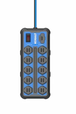 Kobalt Sales Shop 20 Kobalt Power Strips 10-Outlet 2-USB Ports Blue Power Strip