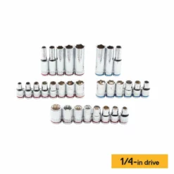 Kobalt Mechanics Tool Sets 118-Piece Standard (SAE) and Metric Combination Polished Chrome Mechanics Tool Set (3/8-in;) 15 Kobalt Mechanics Tool Sets 118-Piece Standard (SAE) and Metric Combination Polished Chrome Mechanics Tool Set (3/8-in;) -Kobalt Sales Shop 16006940