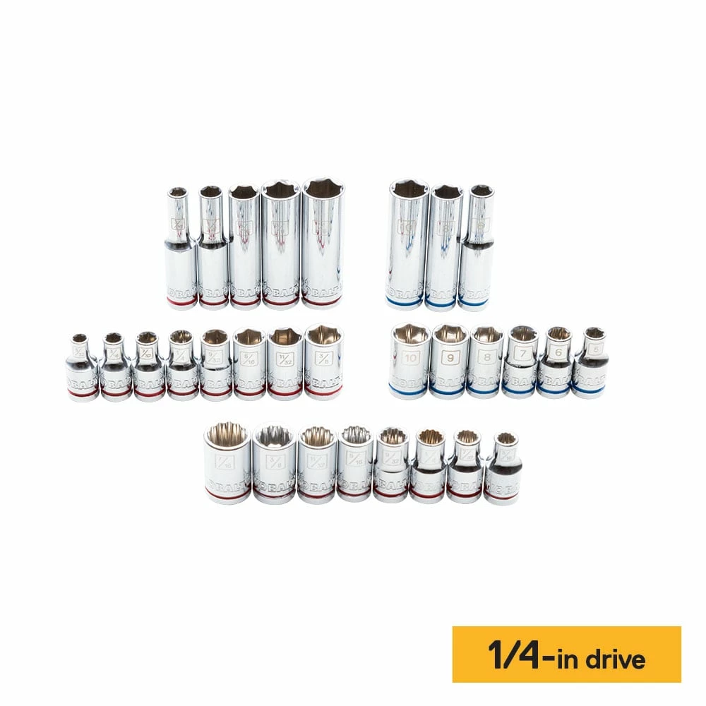 Kobalt Mechanics Tool Sets 118-Piece Standard (SAE) and Metric Combination Polished Chrome Mechanics Tool Set (3/8-in;) 4 Kobalt Mechanics Tool Sets 118-Piece Standard (SAE) and Metric Combination Polished Chrome Mechanics Tool Set (3/8-in;) - Image 4