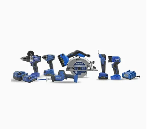 Kobalt Power Tool Combo Kits Kobalt 24V max 6-Tool 24-Volt Max Brushless Power Tool Combo Kit Case (2-Batteries Included and Charger Included) 5 Kobalt Power Tool Combo Kits Kobalt 24V max 6-Tool 24-Volt Max Brushless Power Tool Combo Kit Case (2-Batteries Included and Charger Included) -Kobalt Sales Shop 16253115