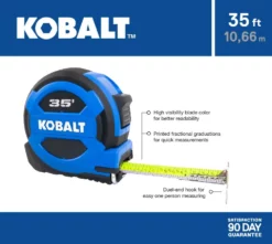 Kobalt Tape Measures Tape measure 35-ft Tape Measure 8 Kobalt Tape Measures Tape measure 35-ft Tape Measure -Kobalt Sales Shop 16463702
