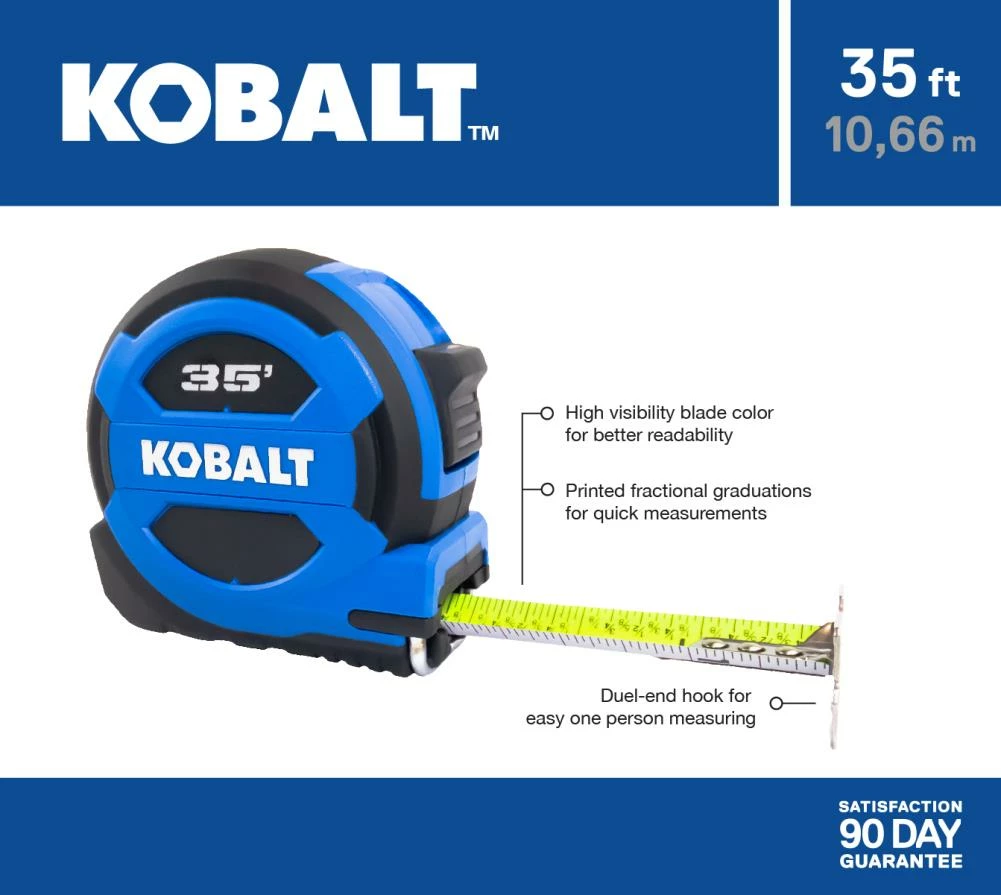 Kobalt Tape Measures Tape measure 35-ft Tape Measure 4 Kobalt Tape Measures Tape measure 35-ft Tape Measure - Image 4