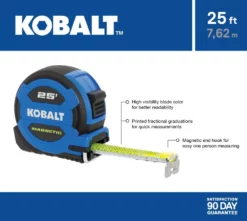 Kobalt Tape Measures Tape measure 25-ft Magnetic Tape Measure 8 Kobalt Tape Measures Tape measure 25-ft Magnetic Tape Measure -Kobalt Sales Shop 16463831