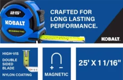 Kobalt Tape Measures Tape measure 25-ft Magnetic Tape Measure 9 Kobalt Tape Measures Tape measure 25-ft Magnetic Tape Measure -Kobalt Sales Shop 16463832