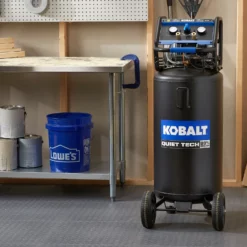 Kobalt Air Compressors Quiet Tech 26-Gallon Single Stage Portable Corded Electric Vertical Air Compressor 9 Kobalt Air Compressors Quiet Tech 26-Gallon Single Stage Portable Corded Electric Vertical Air Compressor -Kobalt Sales Shop 16863219