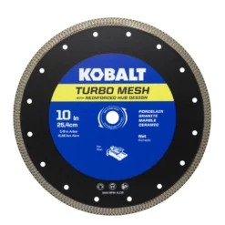 Kobalt Diamond Saw Blades 10-in Turbo Mesh Diamond Blade