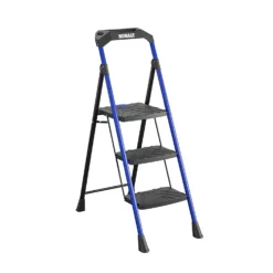 Kobalt Step Stools 3-Step 300-lb Capacity Black Steel Foldable Step Stool -Kobalt Sales Shop 17787986