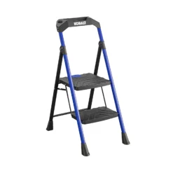 Kobalt Step Stools 2-Step 300-lb Capacity Black Steel Foldable Step Stool -Kobalt Sales Shop 17788041