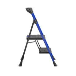 Kobalt Step Stools 2-Step 300-lb Capacity Black Steel Foldable Step Stool -Kobalt Sales Shop 17788044