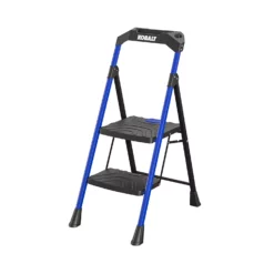Kobalt Step Stools 2-Step 300-lb Capacity Black Steel Foldable Step Stool -Kobalt Sales Shop 17788045