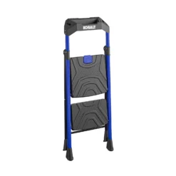 Kobalt Step Stools 2-Step 300-lb Capacity Black Steel Foldable Step Stool -Kobalt Sales Shop 17788048