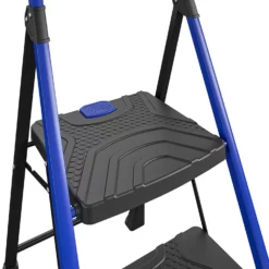 Kobalt Step Stools 2-Step 300-lb Capacity Black Steel Foldable Step Stool -Kobalt Sales Shop 17788049