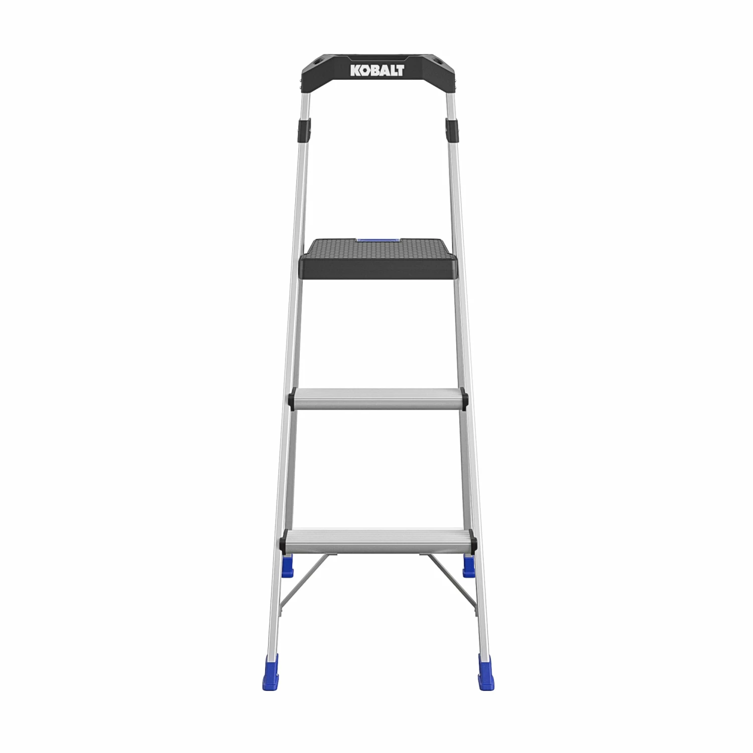 Kobalt Step Stools 3-Step 250-lb Capacity Aluminum Foldable Step Stool 1 Kobalt Step Stools 3-Step 250-lb Capacity Aluminum Foldable Step Stool