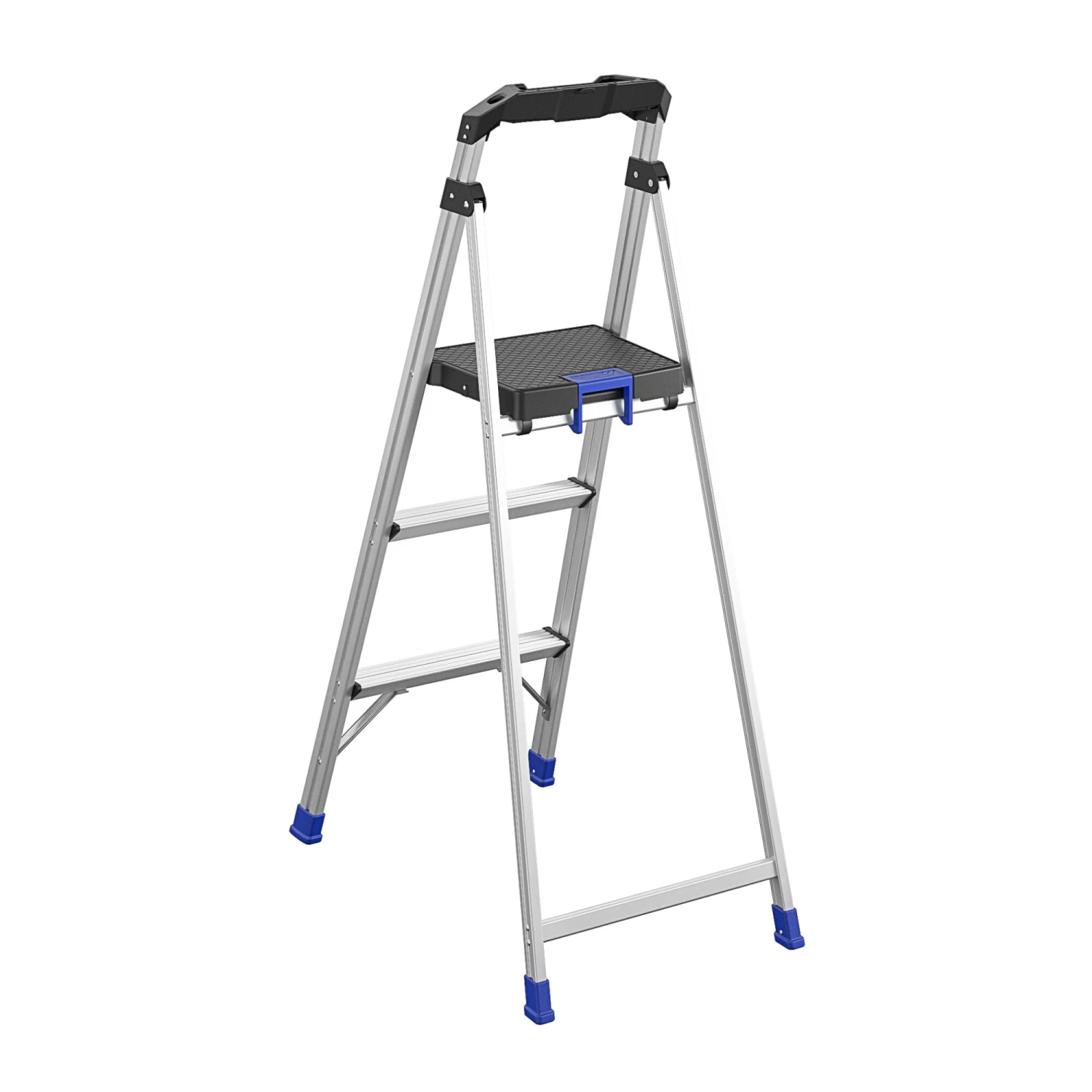 Kobalt Step Stools 3-Step 250-lb Capacity Aluminum Foldable Step Stool 4 Kobalt Step Stools 3-Step 250-lb Capacity Aluminum Foldable Step Stool - Image 4