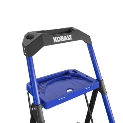 Kobalt Step Stools 3-Step 300-lb Capacity Black Steel Foldable Step Stool -Kobalt Sales Shop 17788336